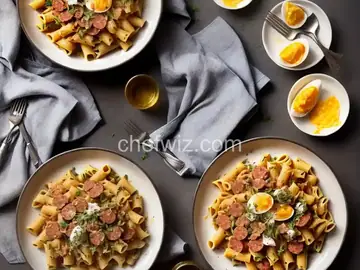 Pasta Alla Zozzona (Rigatoni With Sausage, Guanciale, and Egg Yolks) Recipe