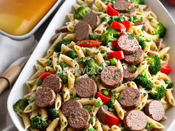 Pasta Primavera with Italian Turkey Sausage