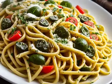 Pasta Primavera with Lemon Caper Sauce