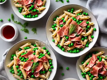 Pasta Prosciutto e Piselli (Creamy Pasta With Prosciutto Cotto and Peas) Recipe