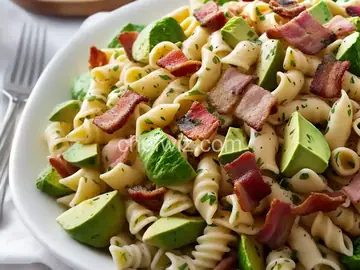 Pasta Salad with Bacon and Avocado