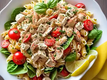 Pasta Salad with Crab