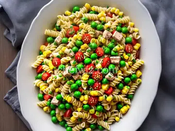 Pasta Salad with Peas and Corn