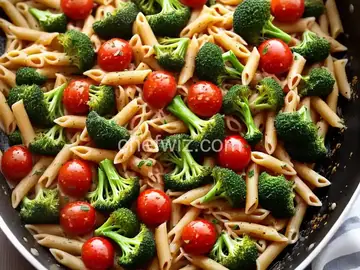 Pasta With Braised Broccoli and Tomato Recipe