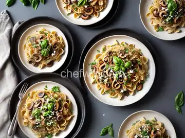 Pasta with Baby Bella Mushrooms