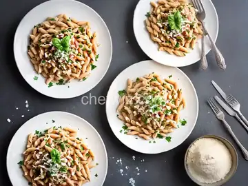 Pasta with Creamy White Beans