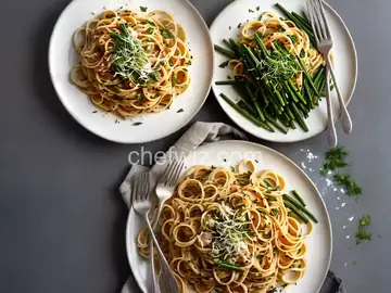Pasta with Garlic Scapes