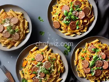 Pasta with Pumpkin and Sausage