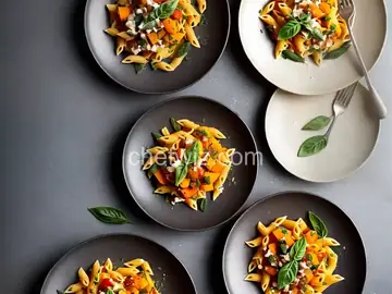 Pasta with Roasted Butternut Squash and Sage