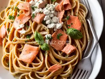 Pasta with Smoked Salmon and Capers