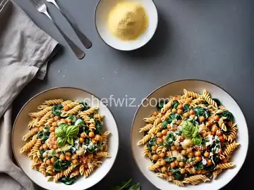 Pasta with Spinach and Chickpeas