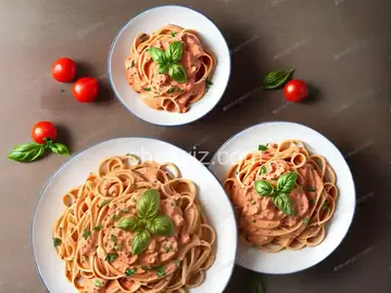 Pasta with Tomato Cream Sauce