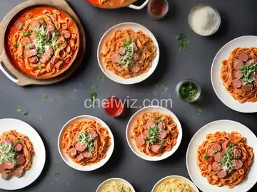 Pasta with Vodka Sauce and Sausage