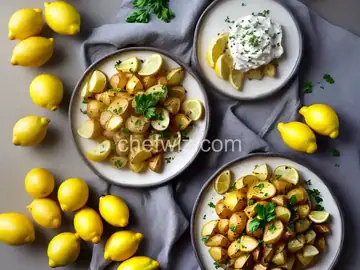 Patates Lemonates (Greek Lemon Potatoes)
