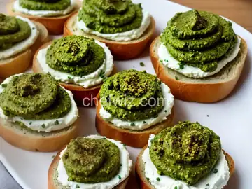 Pea Pesto Crostini