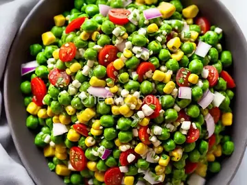 Pea and corn salad