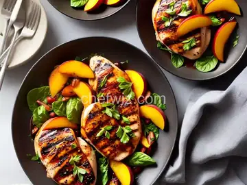 Peach Balsamic Grilled Chicken