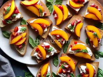 Peach Bruschetta