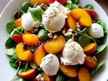 Peach Burrata Salad