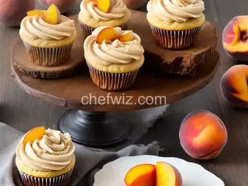 Peach Cobbler Cupcakes