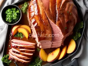 Peach Glazed Ham