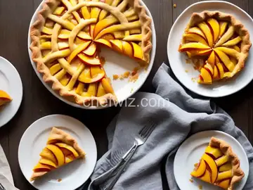 Peach Lattice Pie