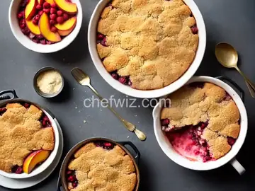 Peach Raspberry Cobbler