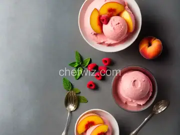 Peach Raspberry Sorbet