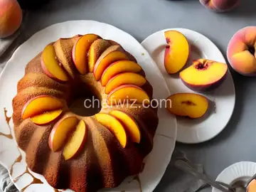 Peach Upside-Down Bundt Cake