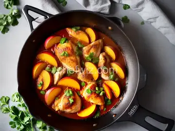 Peach Whisky Chicken