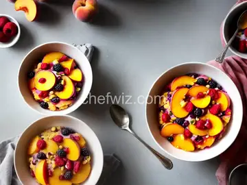 Peach and Berry Summer Pudding