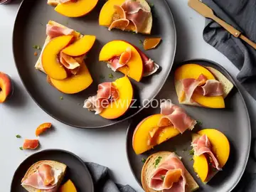 Peach and Prosciutto Sandwich