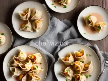 Peaches and Cream Wontons