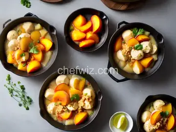 Peaches and dumplings