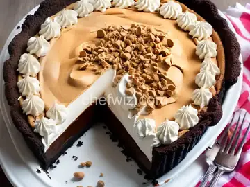 Peanut Butter Pie With Hidden Fudgy Center