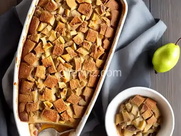 Pear Bread Pudding
