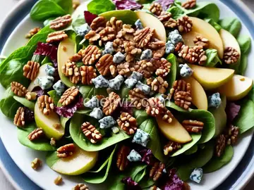 Pear, Date & Walnut Salad with Blue Cheese