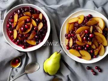 Pear Honey Cranberry Sauce