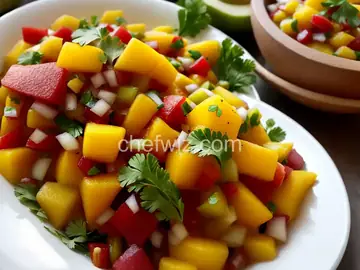 Pear-Mango Salsa