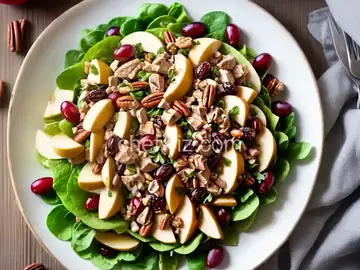 Pecan Chicken Salad with Apples and Grapes