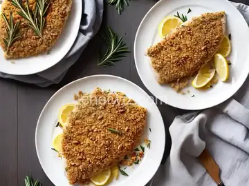 Pecan and Rosemary-Crusted Flounder