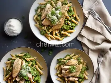 Penne with Chicken and Pesto
