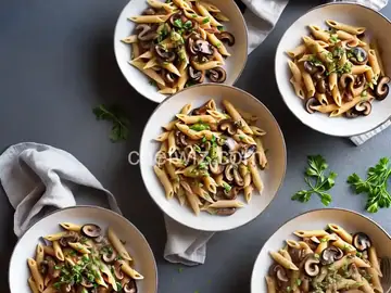 Penne with Mushrooms
