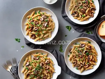 Penne with Pancetta and Mushrooms