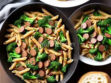 Penne with Sausage and Broccoli Rabe