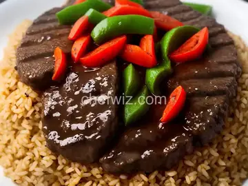 Pepper Steak and Rice