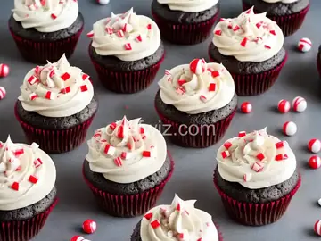 Peppermint Bark Cupcakes