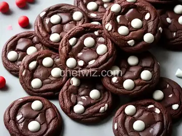 Peppermint Candy Double-Chocolate Cookies