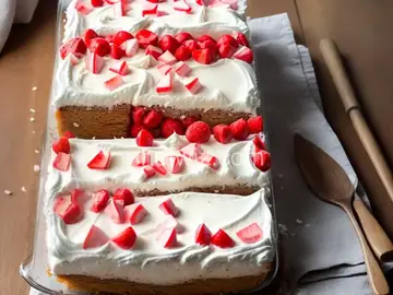 Peppermint Poke Cake