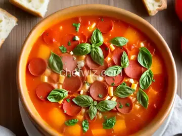 Pepperoni Pizza Soup